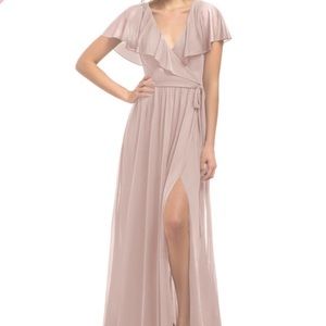 Azazie Jael Dusty Rose Pink Bridesmaid Dress